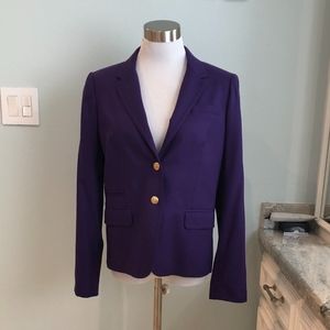 J. Crew Purple Schoolboy Blazer Size 12